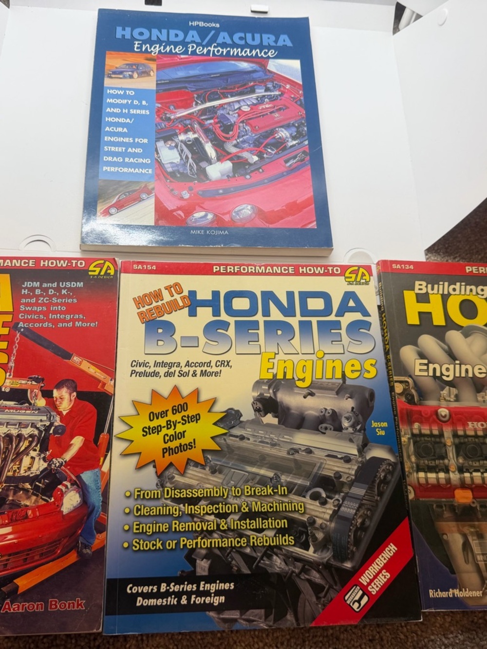 How to Rebuild Honda B-Series Engines - Performance Paperback book lot of 4
